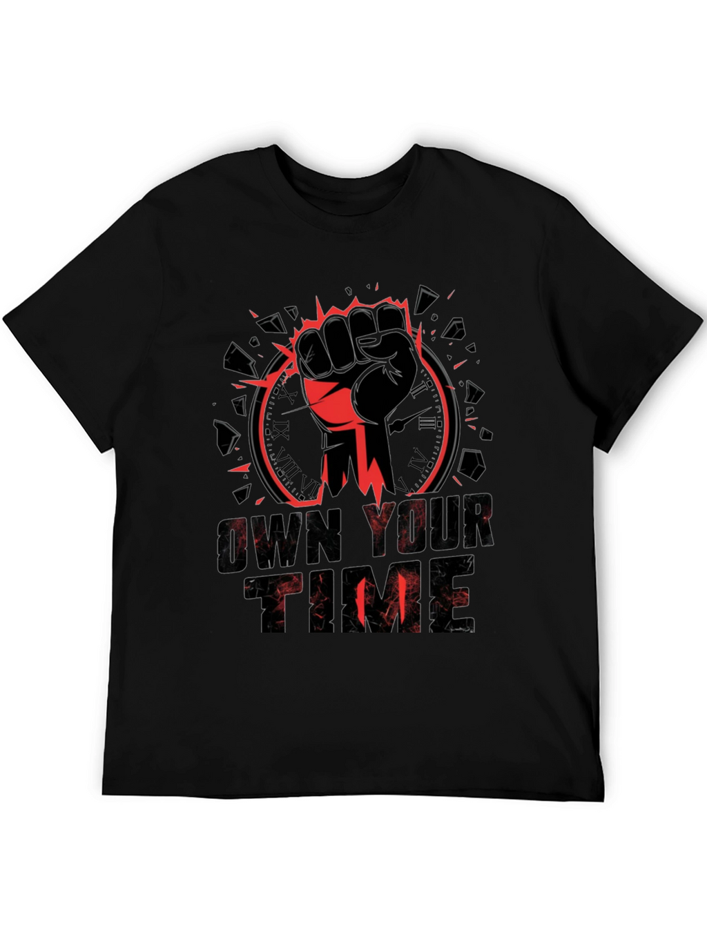Own Your Time Graphic Tee - Black