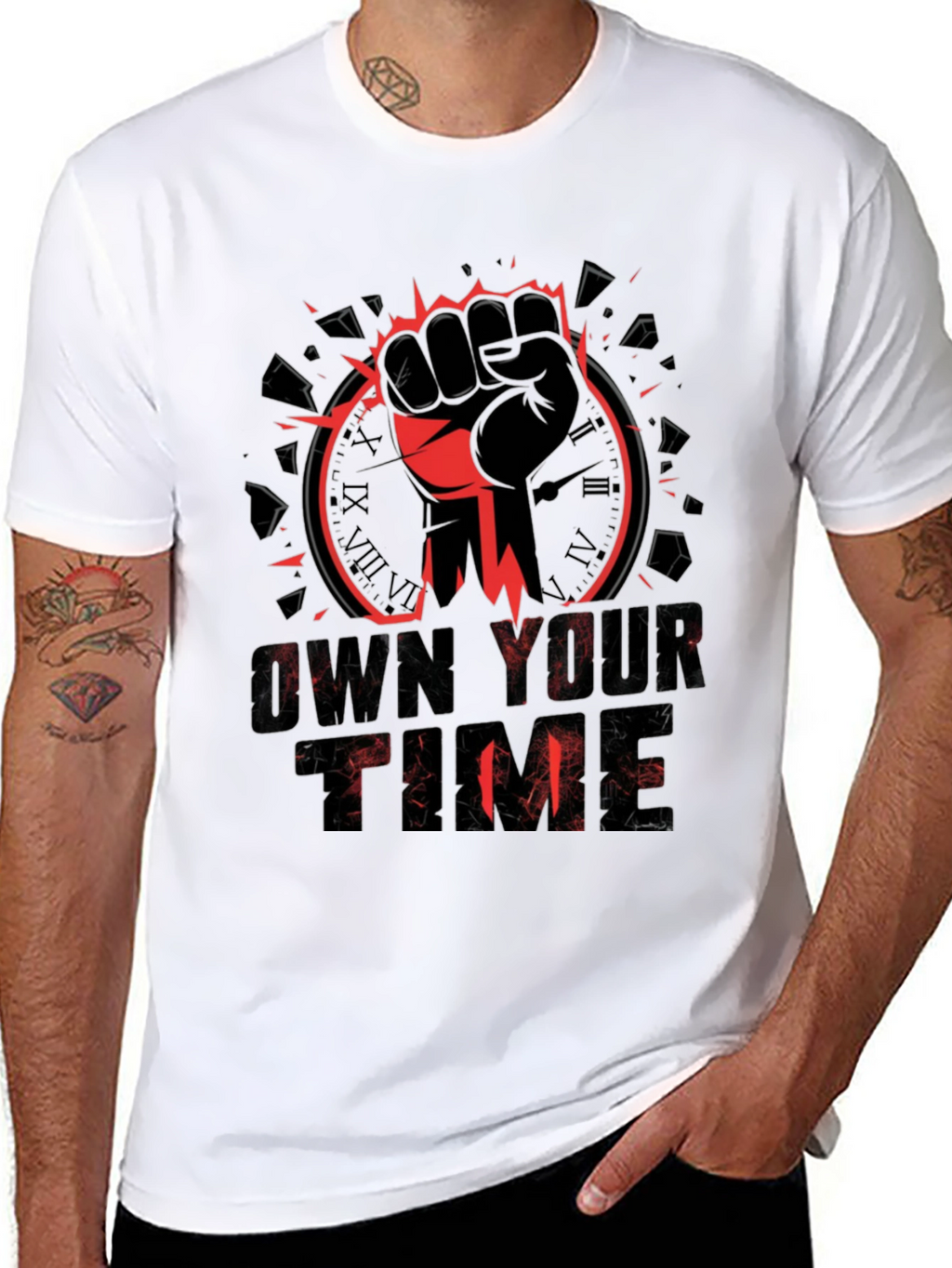 Own Your Time Graphic Tee - Black