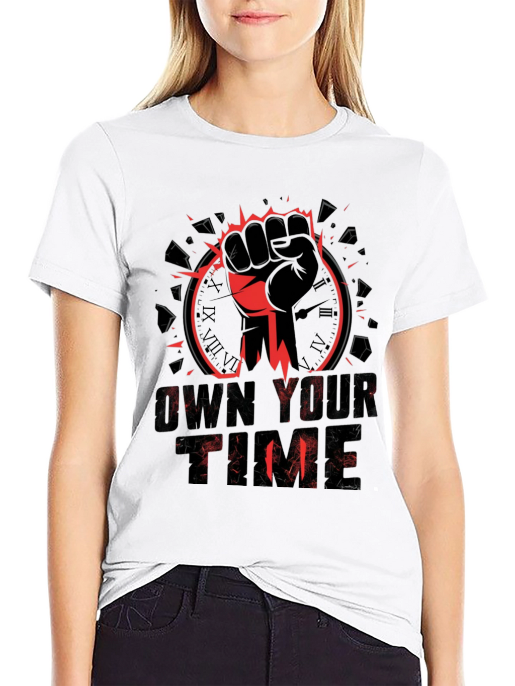 Own Your Time Graphic Tee - Black