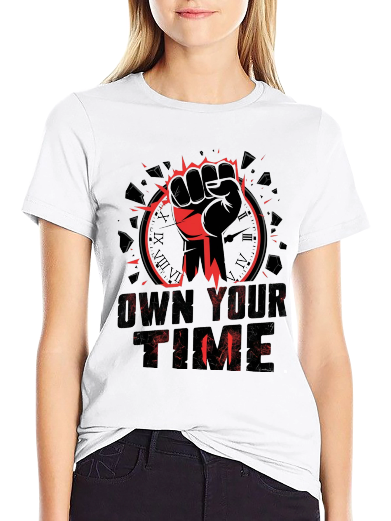 Own Your Time Graphic Tee - Black