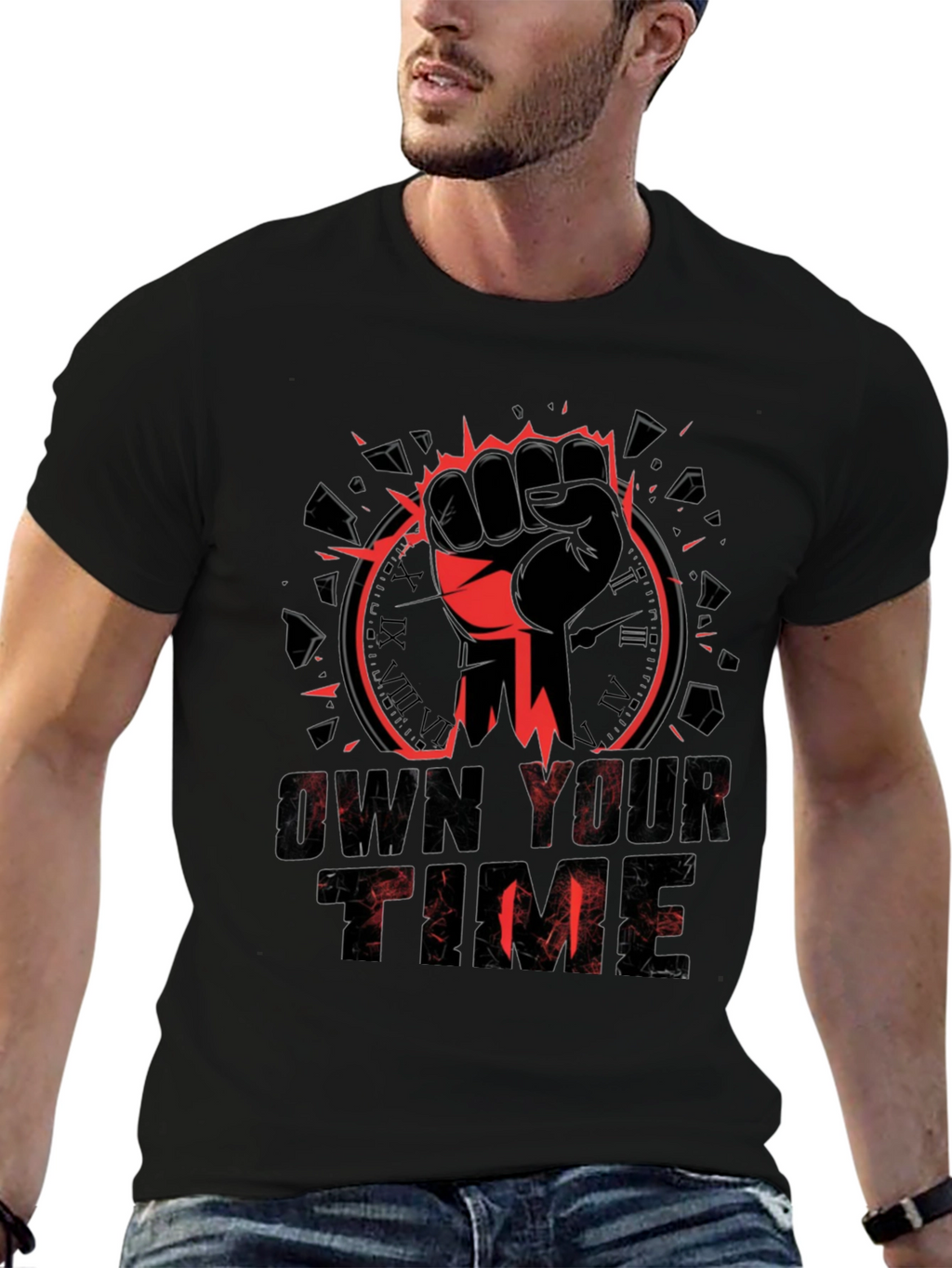Own Your Time Graphic Tee - Black