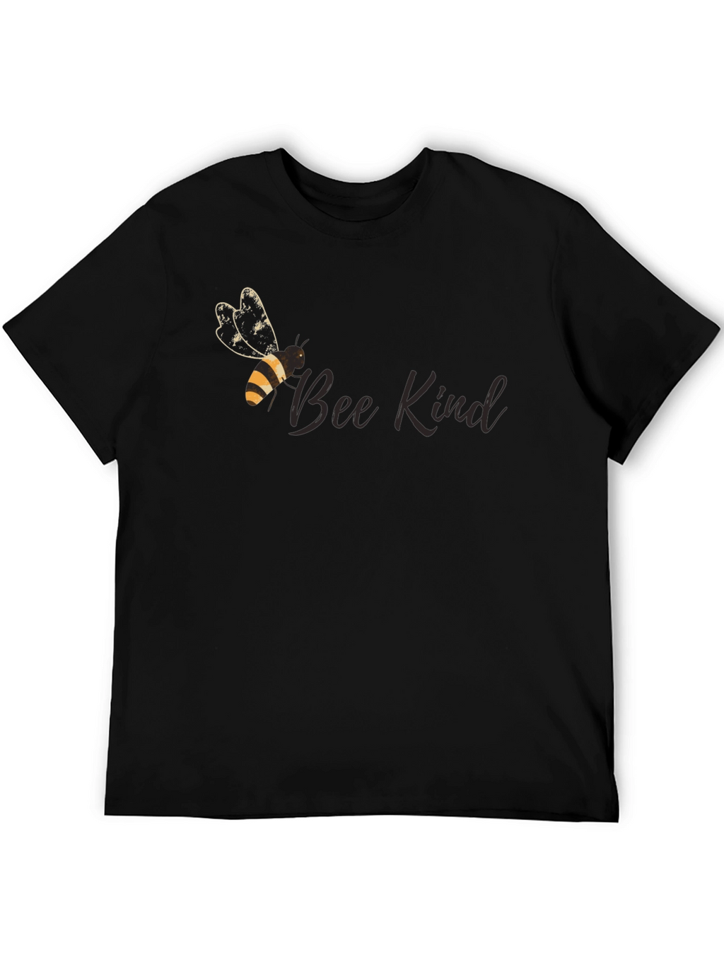 Bee Kind Graphic Tee - Black Cotton Comfort