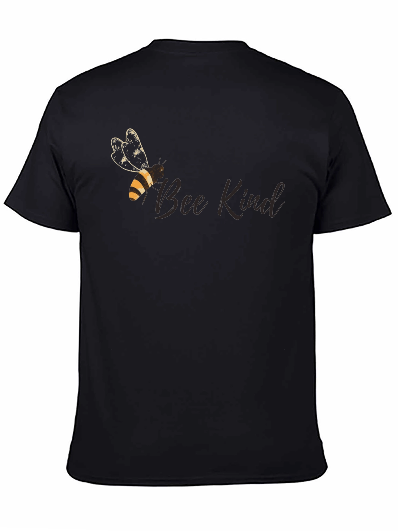 Bee Kind Graphic Tee - Black Cotton Comfort
