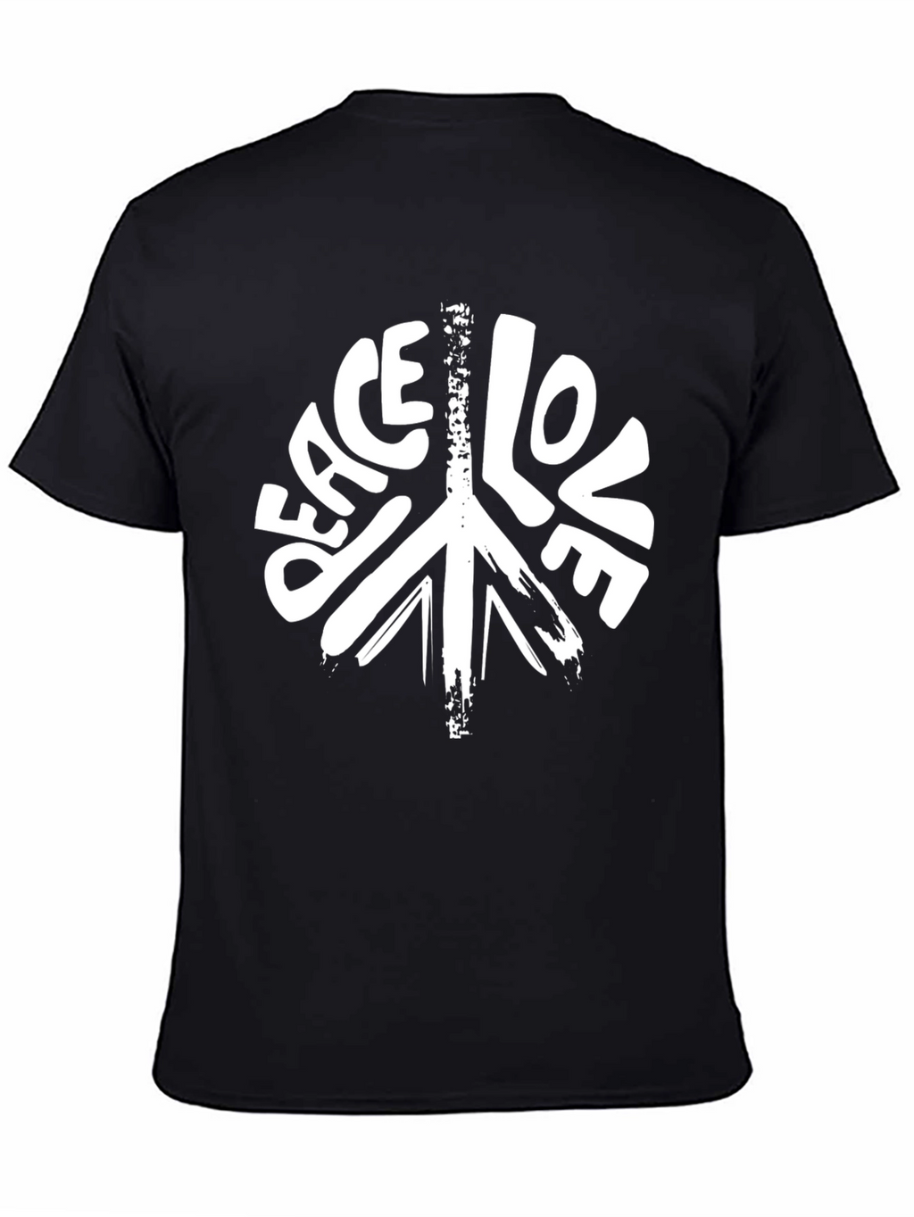 Peace Love Graphic T-Shirt - Black