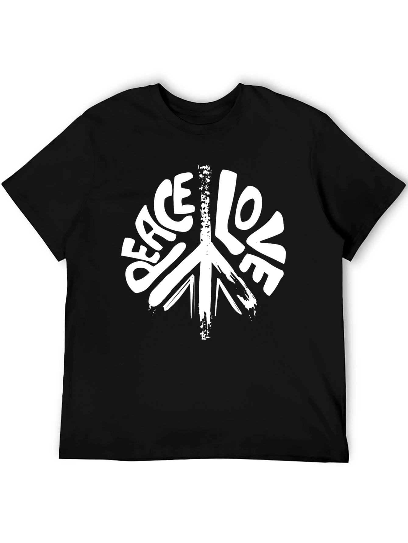 Peace Love Graphic T-Shirt - Black