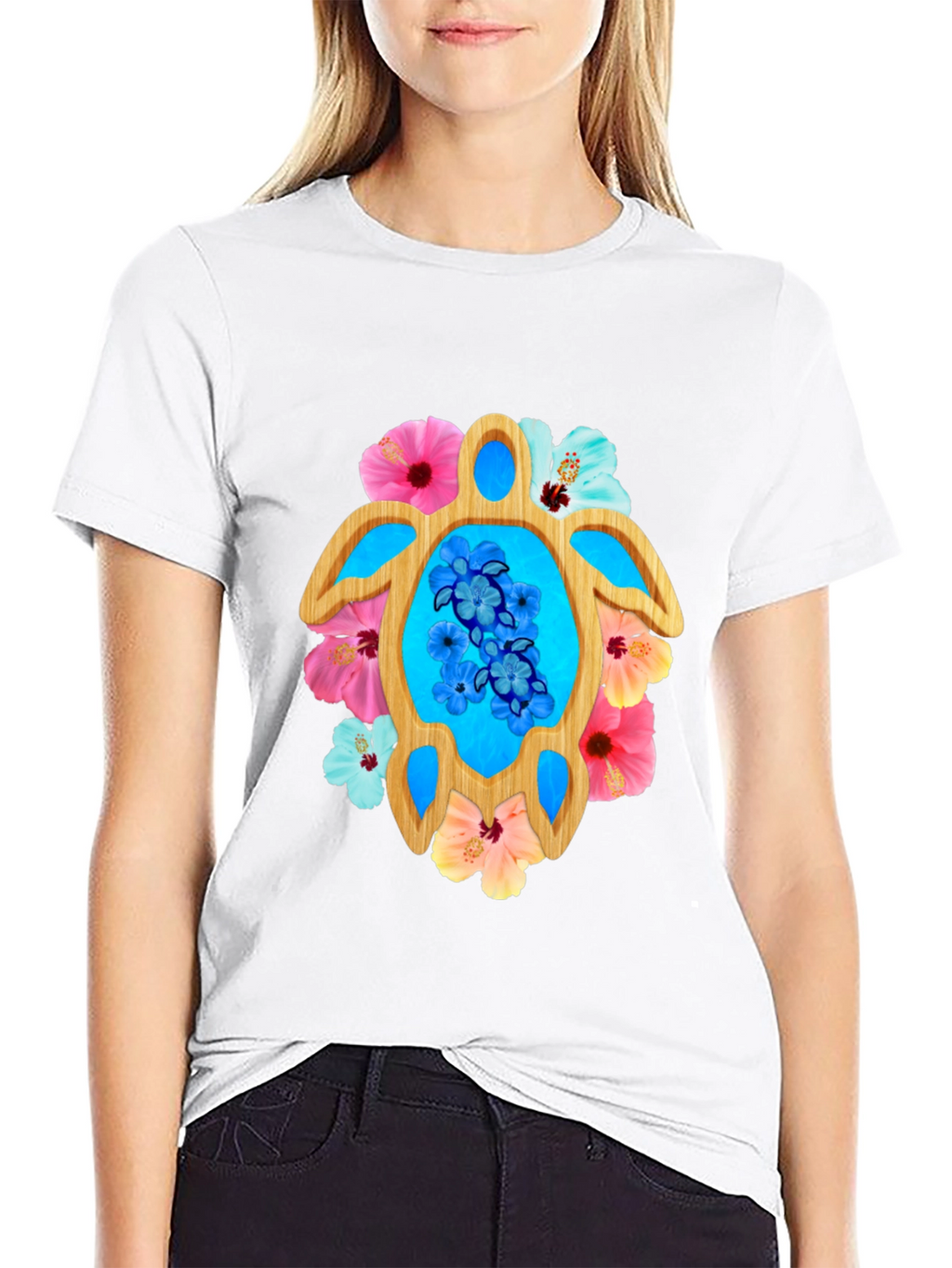 Tropical Turtle Graphic Tee
