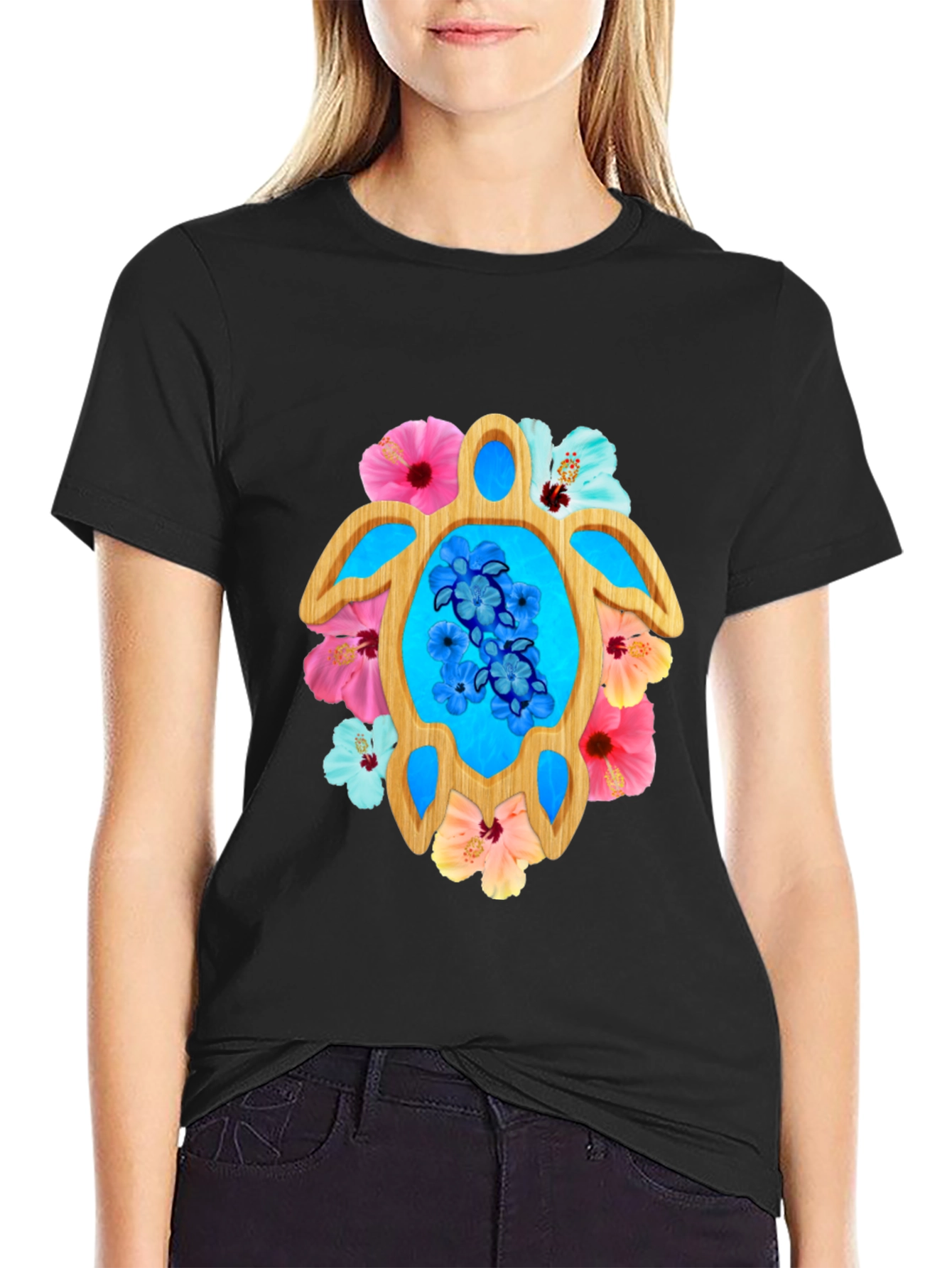 Tropical Turtle Graphic Tee