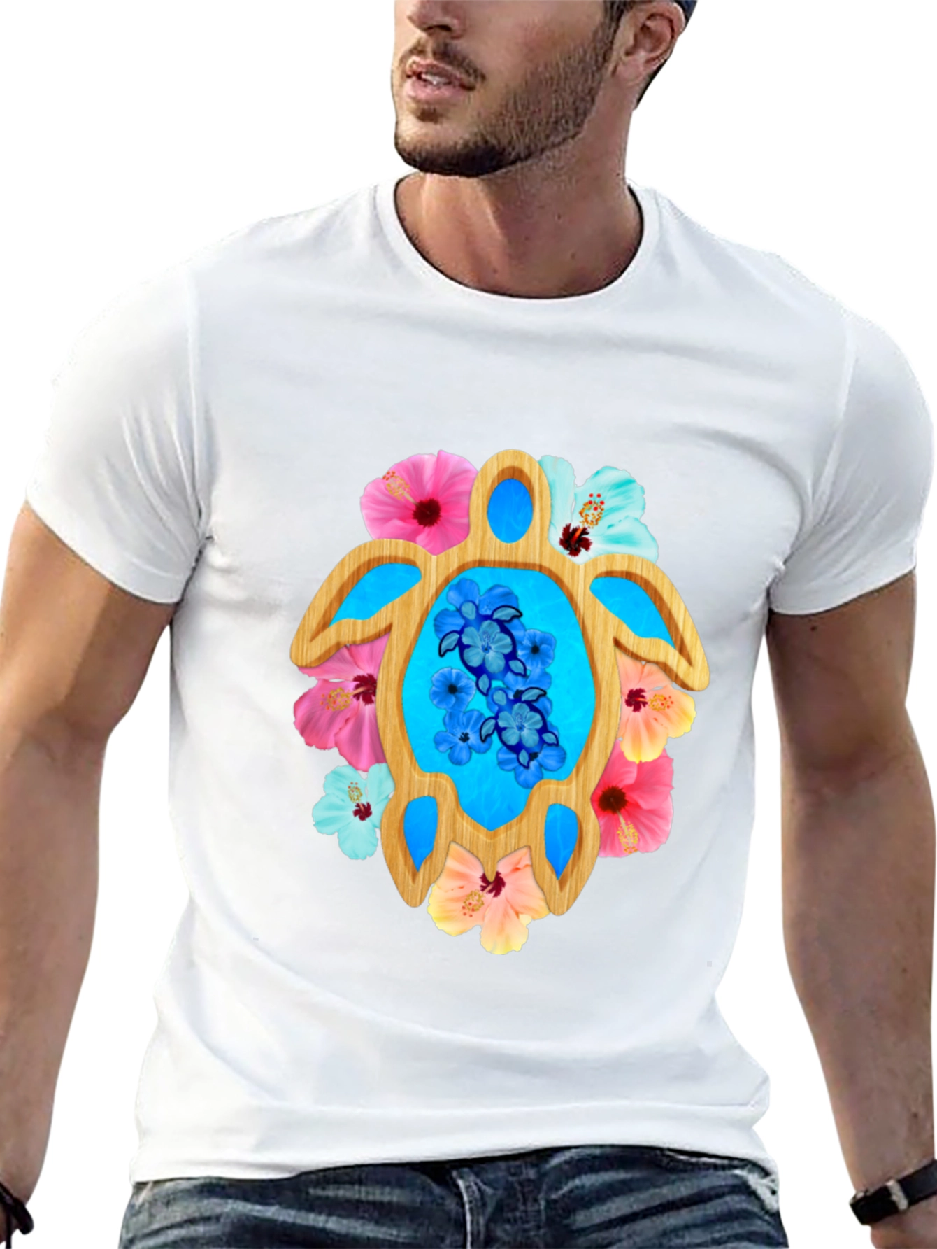 Tropical Turtle Graphic Tee