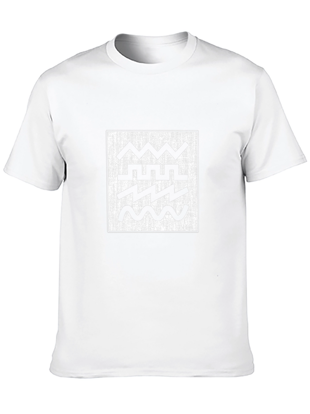 Abstract Wave Graphic Tee - Modern Black T-Shirt