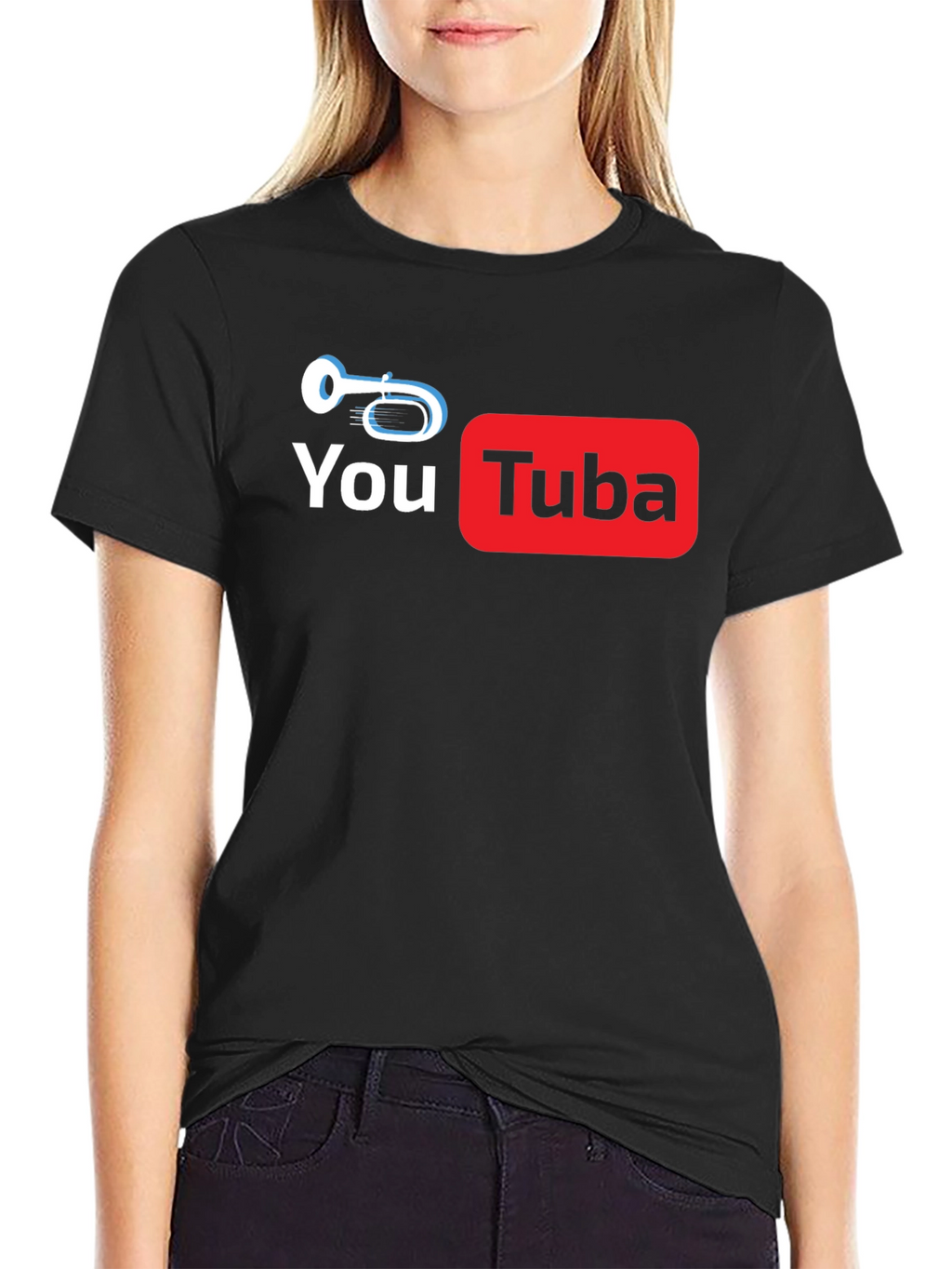 You Tuba Black T-Shirt Music Lovers