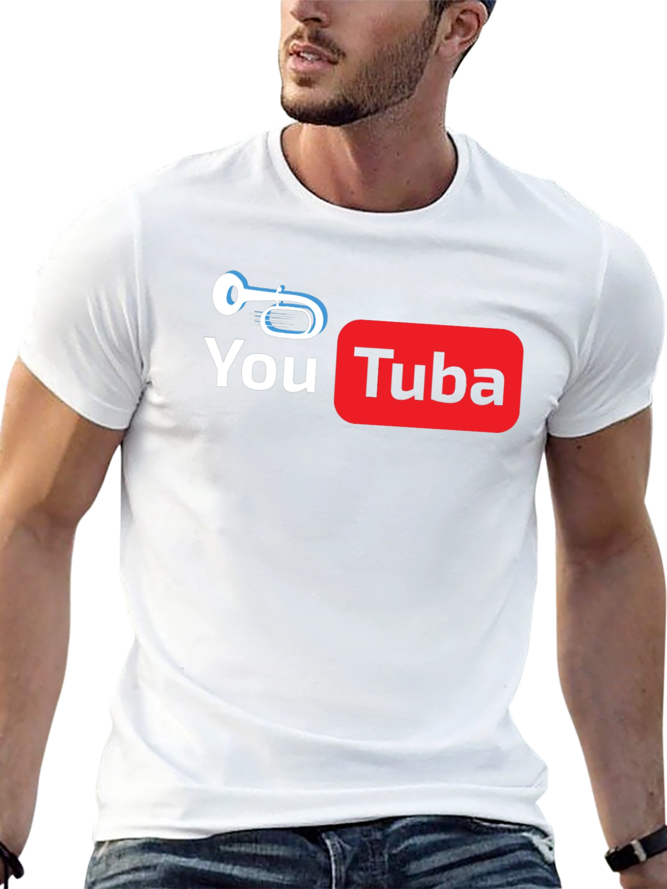 You Tuba Black T-Shirt Music Lovers