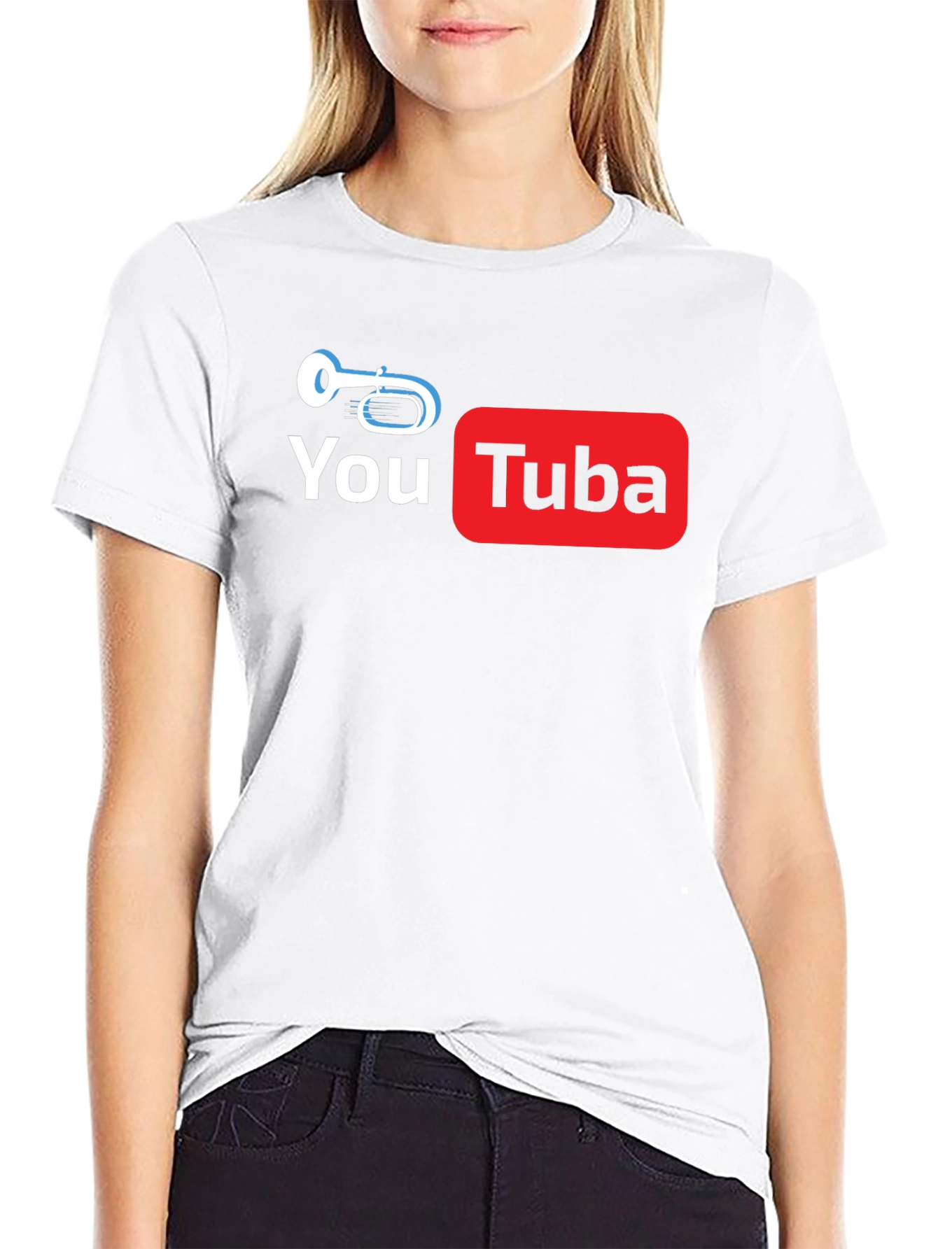 You Tuba Black T-Shirt Music Lovers