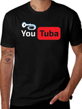 You Tuba Black T-Shirt Music Lovers