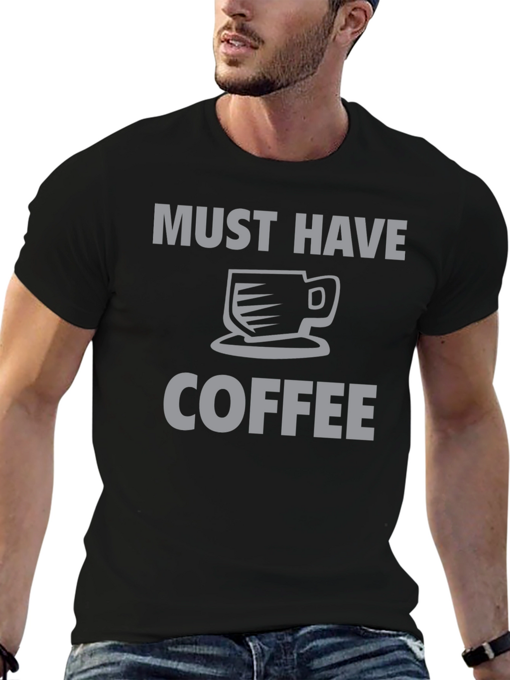 Must Have Coffee Graphic Tee - Black
