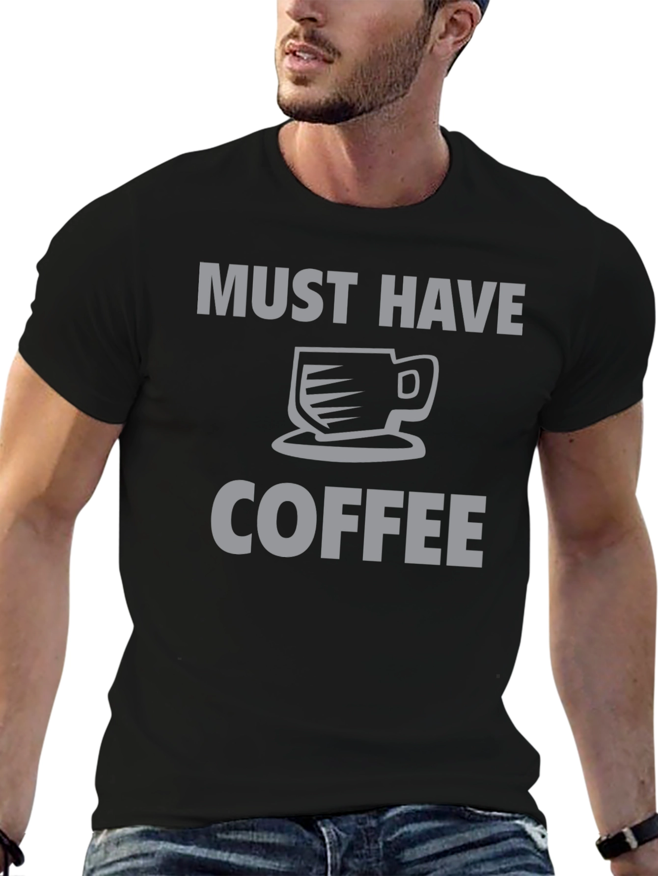 Must Have Coffee Graphic Tee - Black