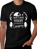 Camping Therapy T-Shirt - Outdoor Adventure Tee