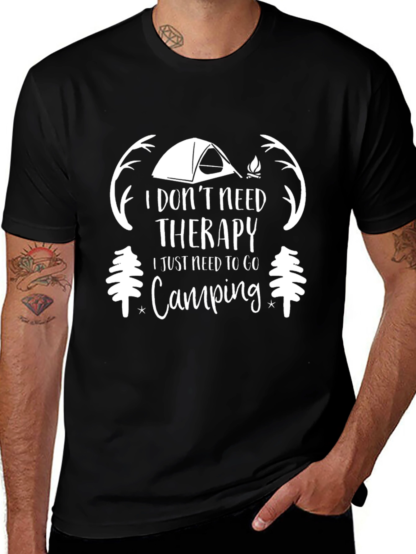 Camping Therapy T-Shirt - Outdoor Adventure Tee