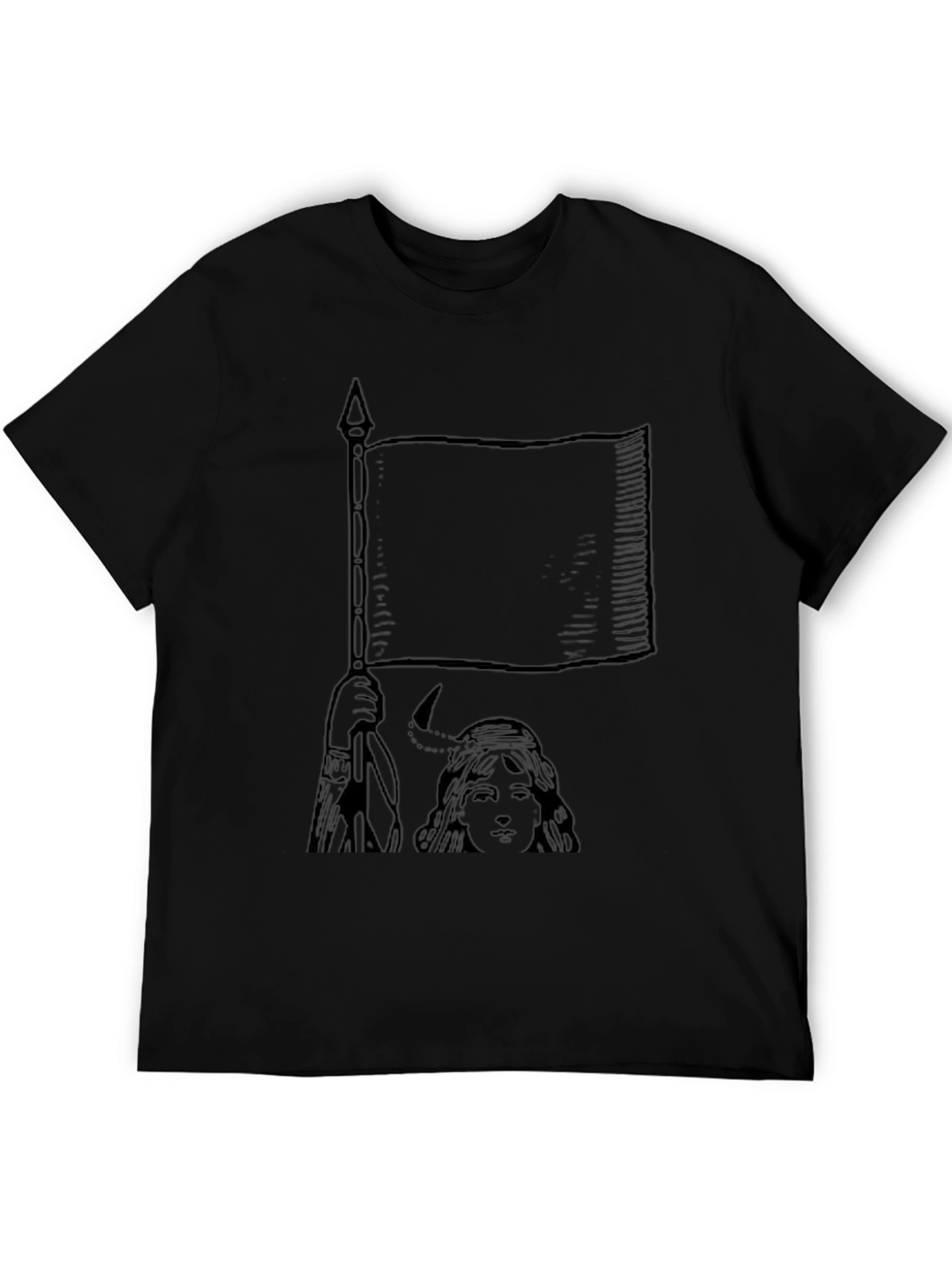 Flagbearer Graphic Tee - Unisex Black T-Shirt
