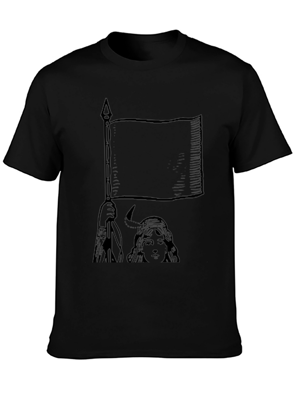 Flagbearer Graphic Tee - Unisex Black T-Shirt