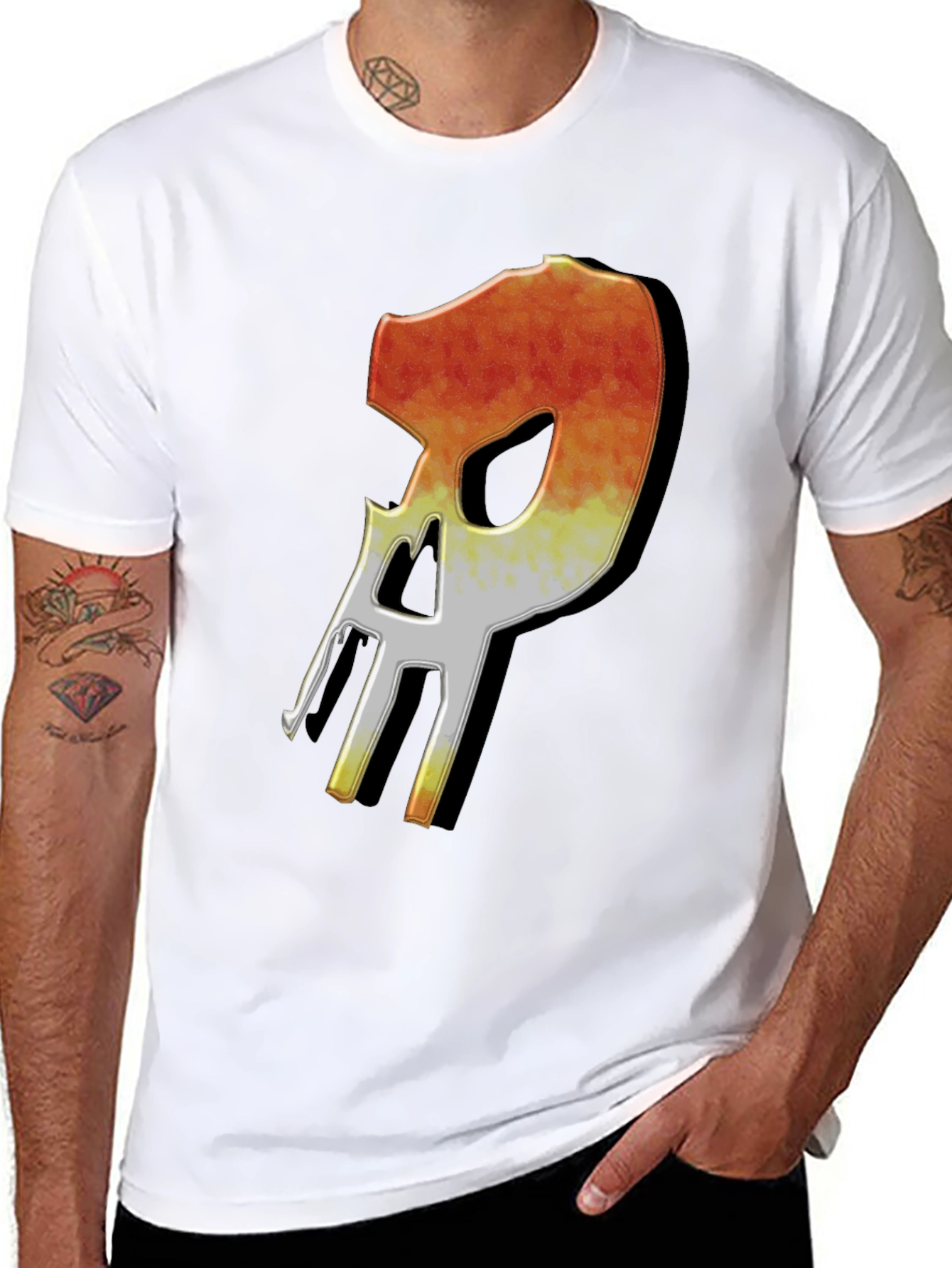 Fiery Skull Graphic T-Shirt - Modern Streetwear