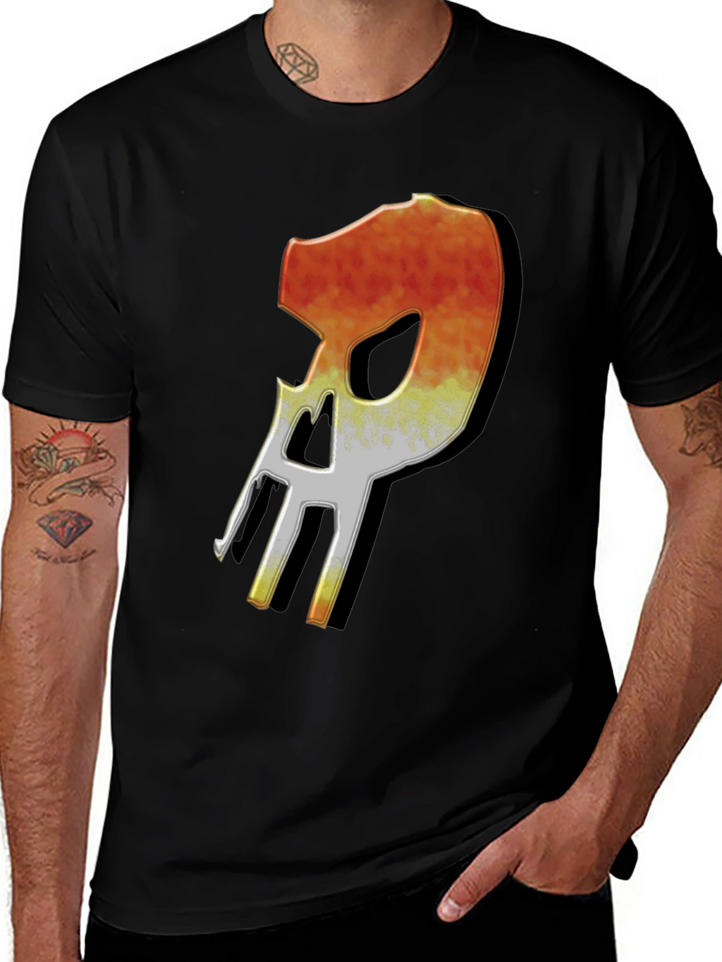 Fiery Skull Graphic T-Shirt - Modern Streetwear