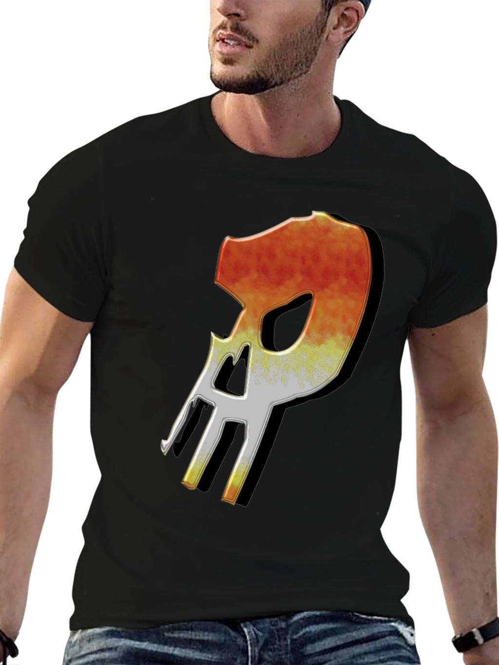 Fiery Skull Graphic T-Shirt - Modern Streetwear