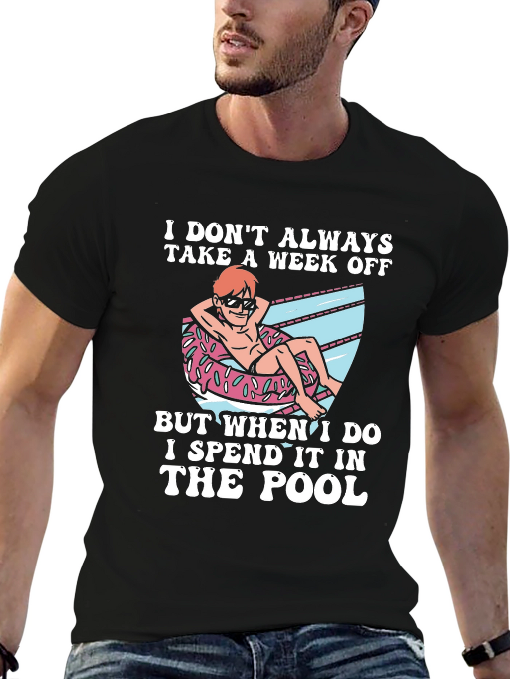 I Spend It In The Pool Graphic T-Shirt