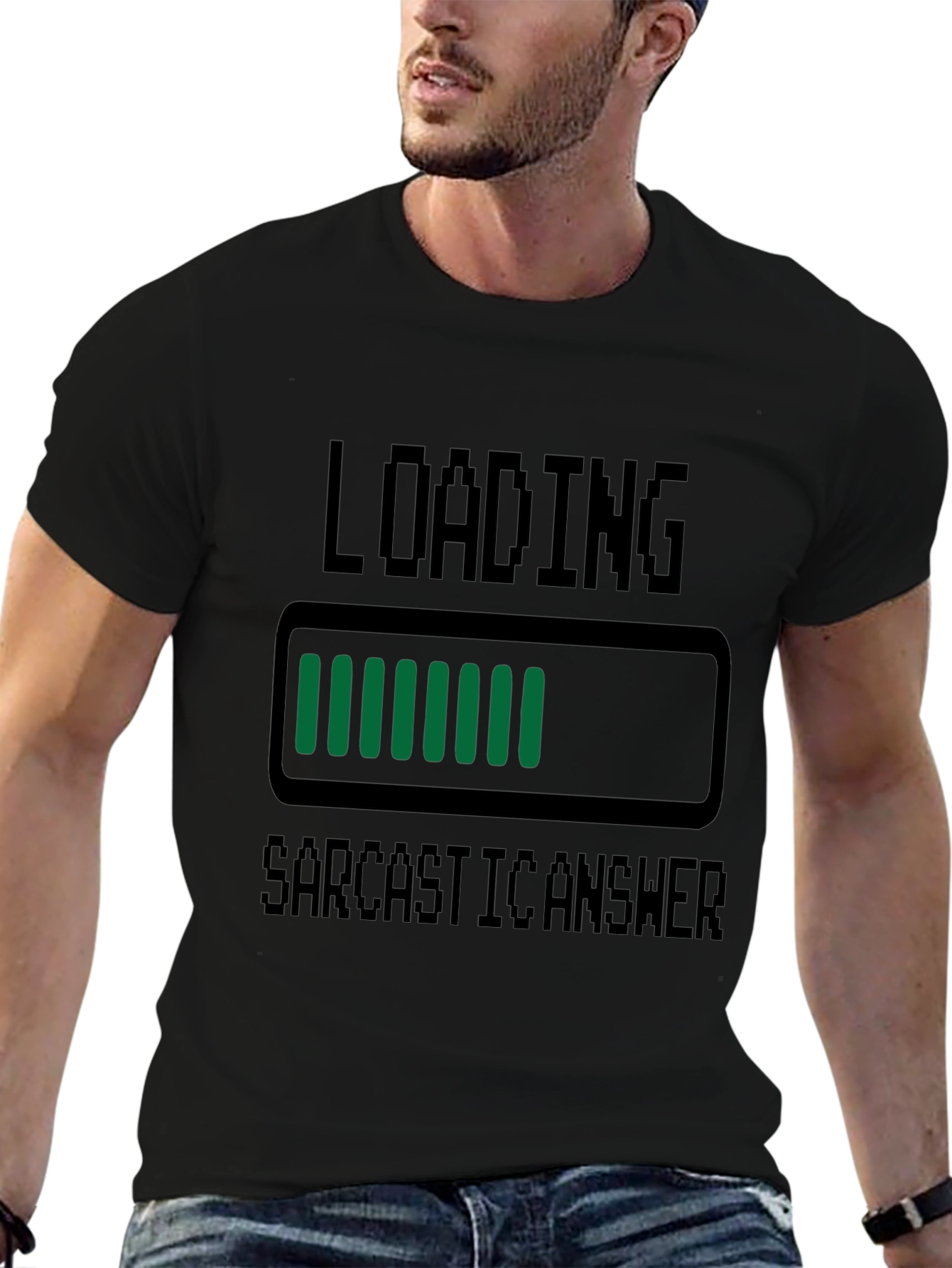 Sarcastic Answer Loading T-Shirt - Funny Humor Tee