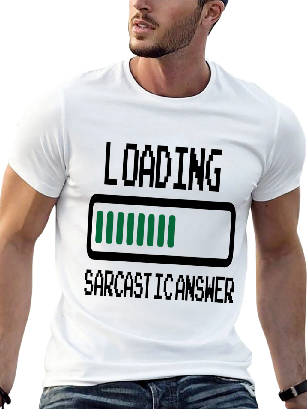 Sarcastic Answer Loading T-Shirt - Funny Humor Tee