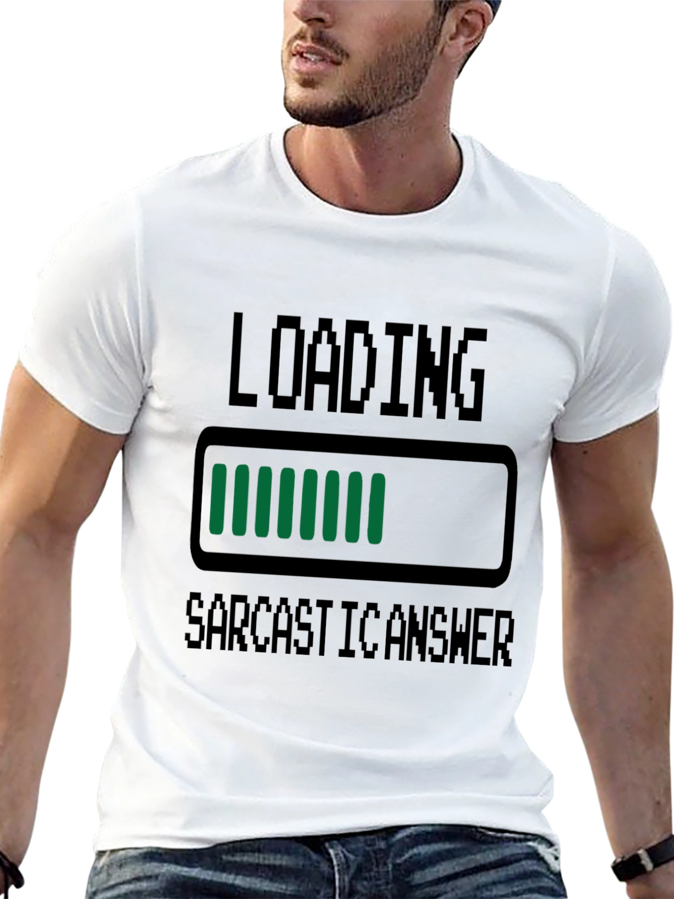 Sarcastic Answer Loading T-Shirt - Funny Humor Tee