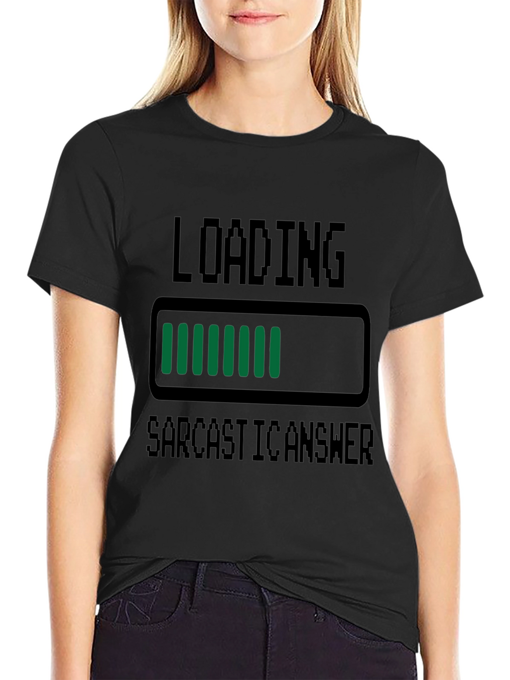 Sarcastic Answer Loading T-Shirt - Funny Humor Tee