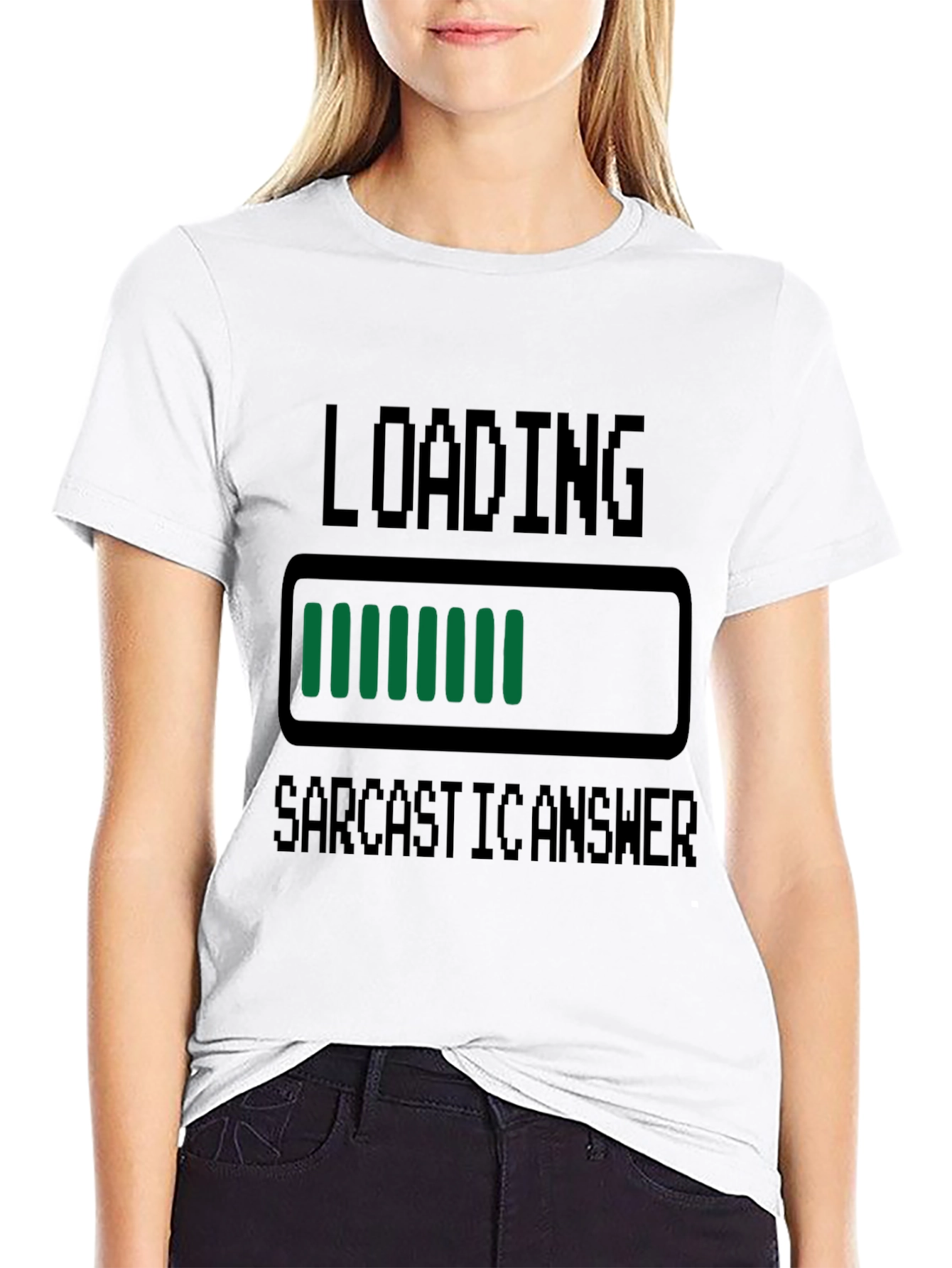 Sarcastic Answer Loading T-Shirt - Funny Humor Tee