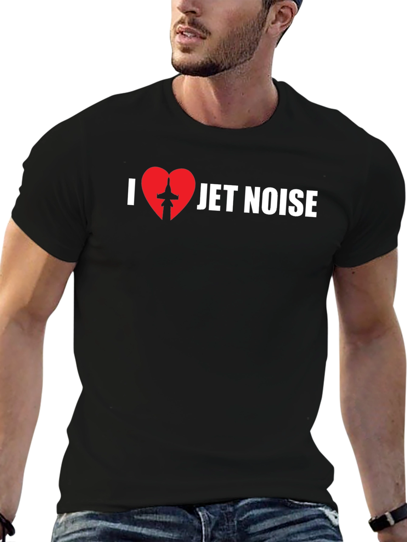 I Love Jet Noise Graphic T-Shirt