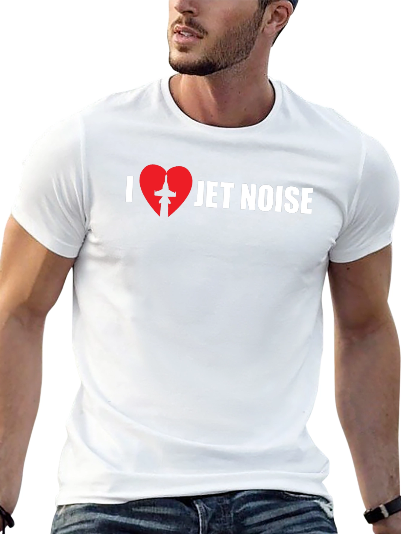 I Love Jet Noise Graphic T-Shirt