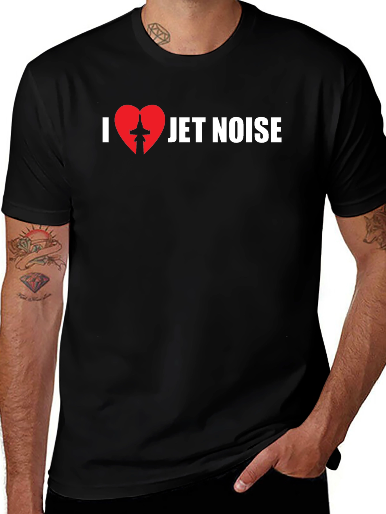 I Love Jet Noise Graphic T-Shirt