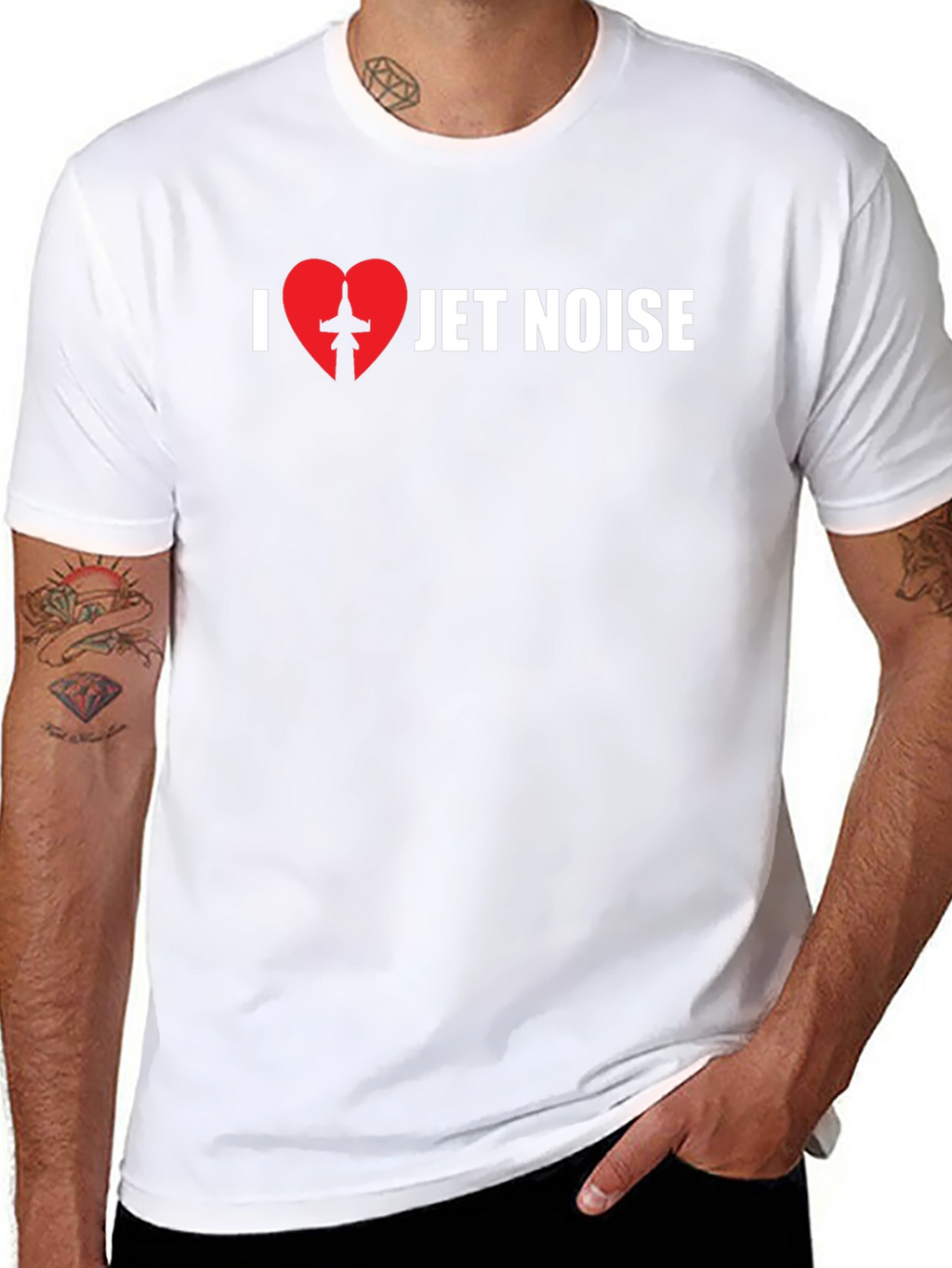 I Love Jet Noise Graphic T-Shirt