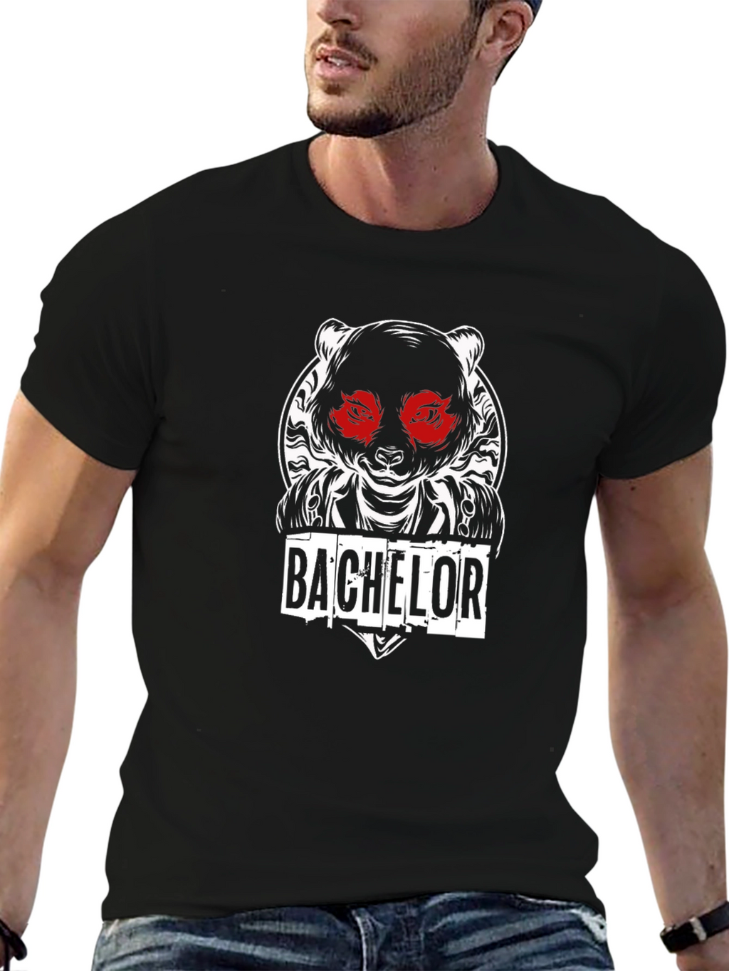 Bachelor Panda Graphic Tee - Stylish Unique Design