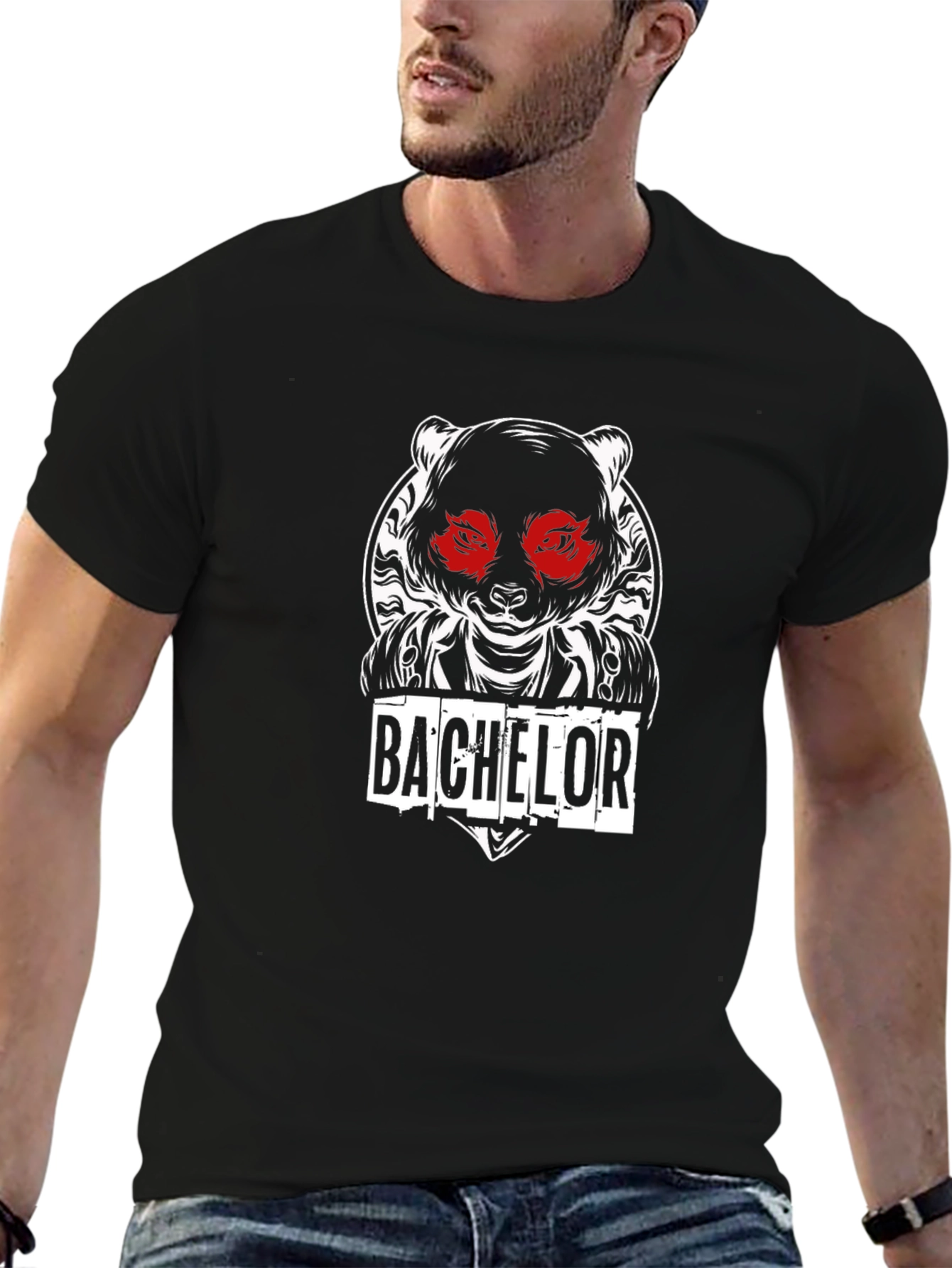 Bachelor Panda Graphic Tee - Stylish Unique Design