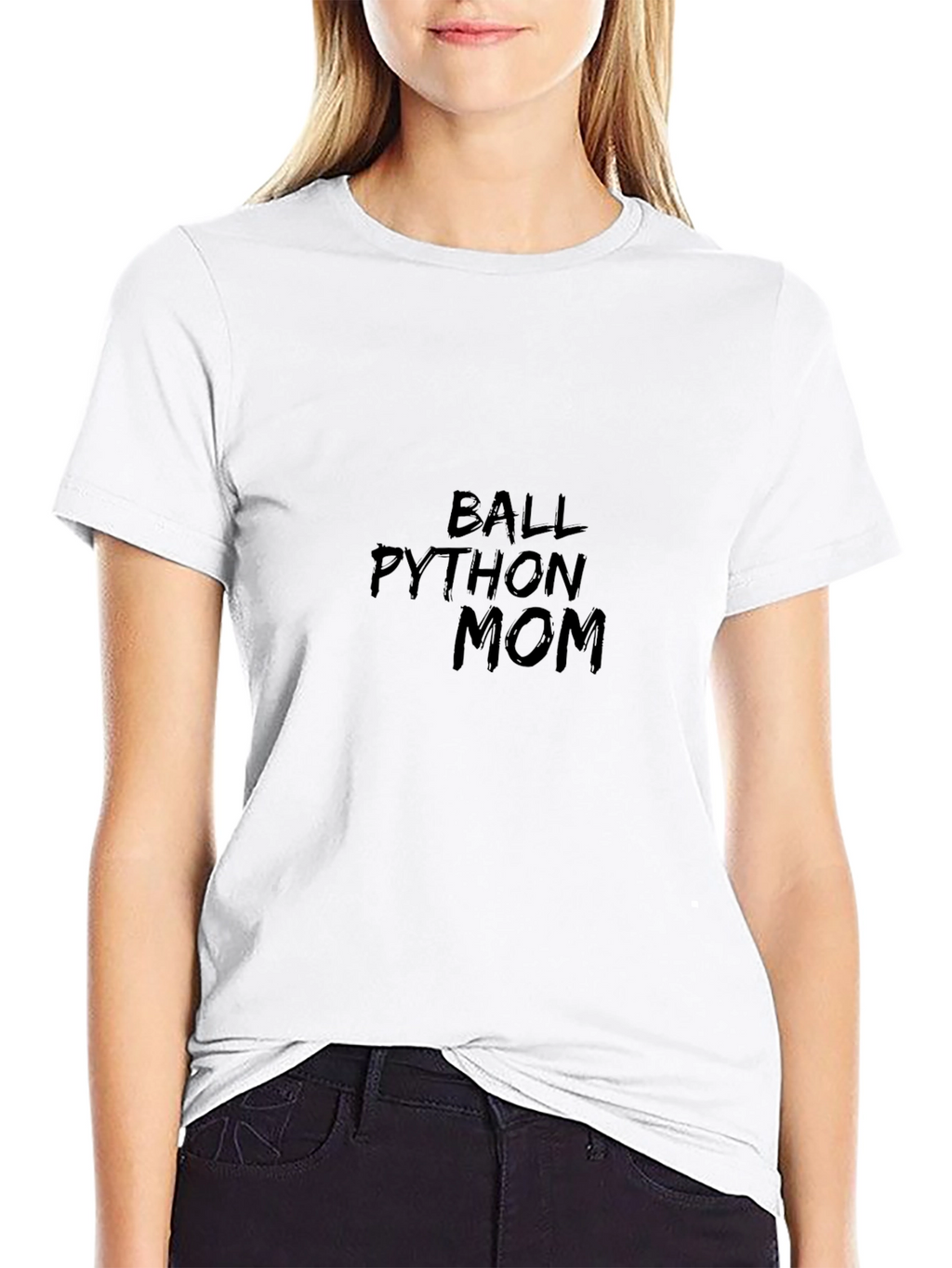 Ball Python Mom Graphic Tee - Black