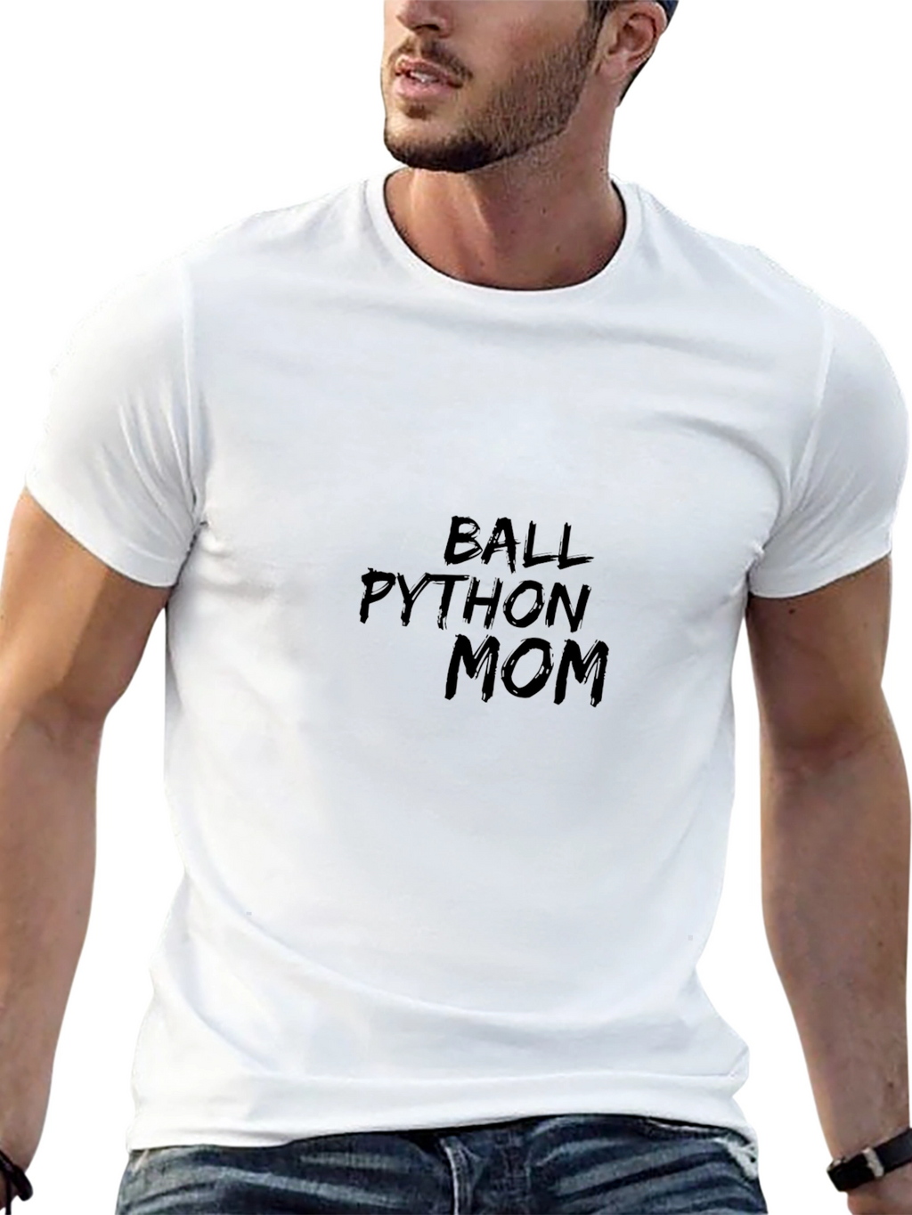 Ball Python Mom Graphic Tee - Black