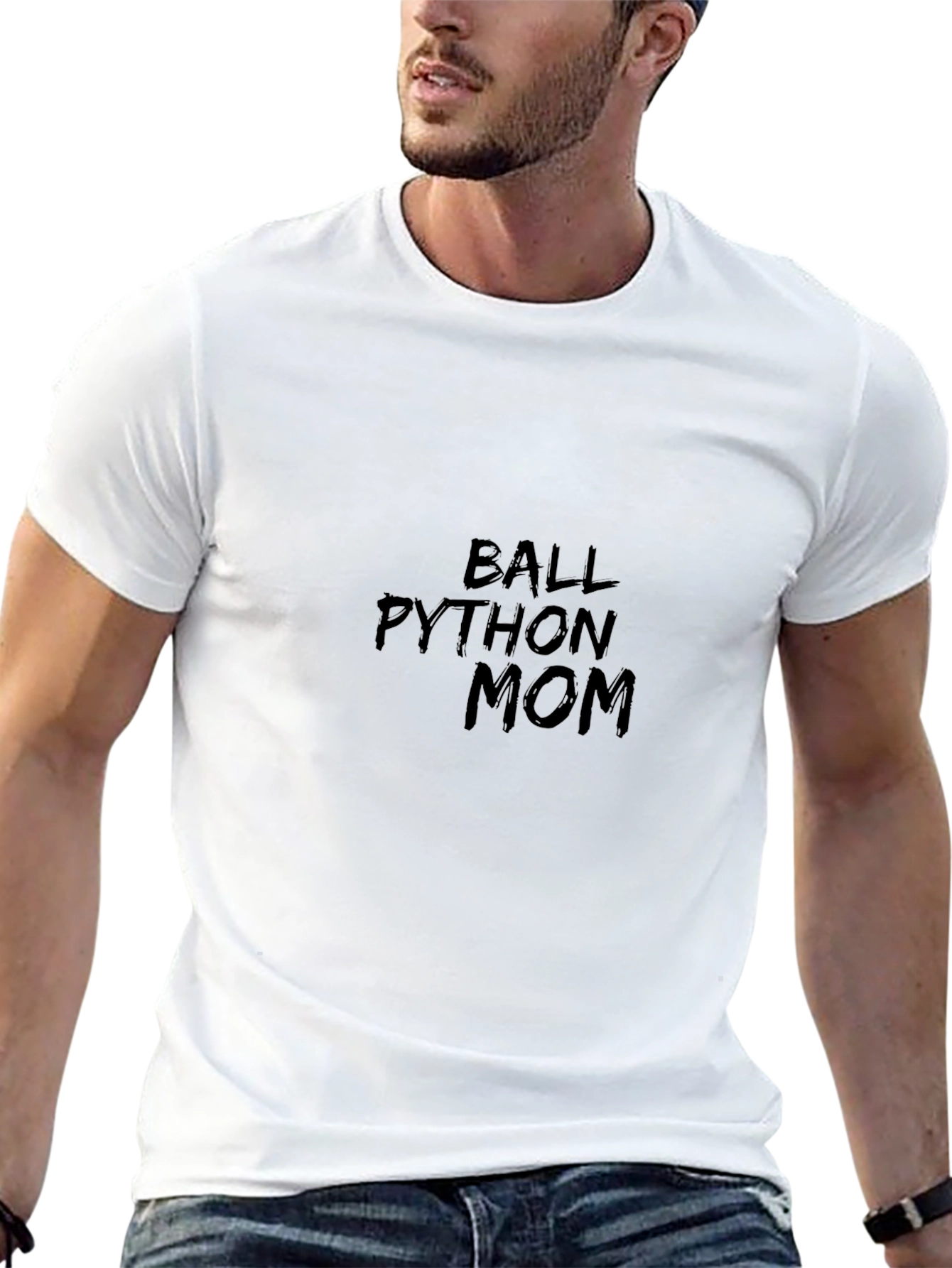 Ball Python Mom Graphic Tee - Black