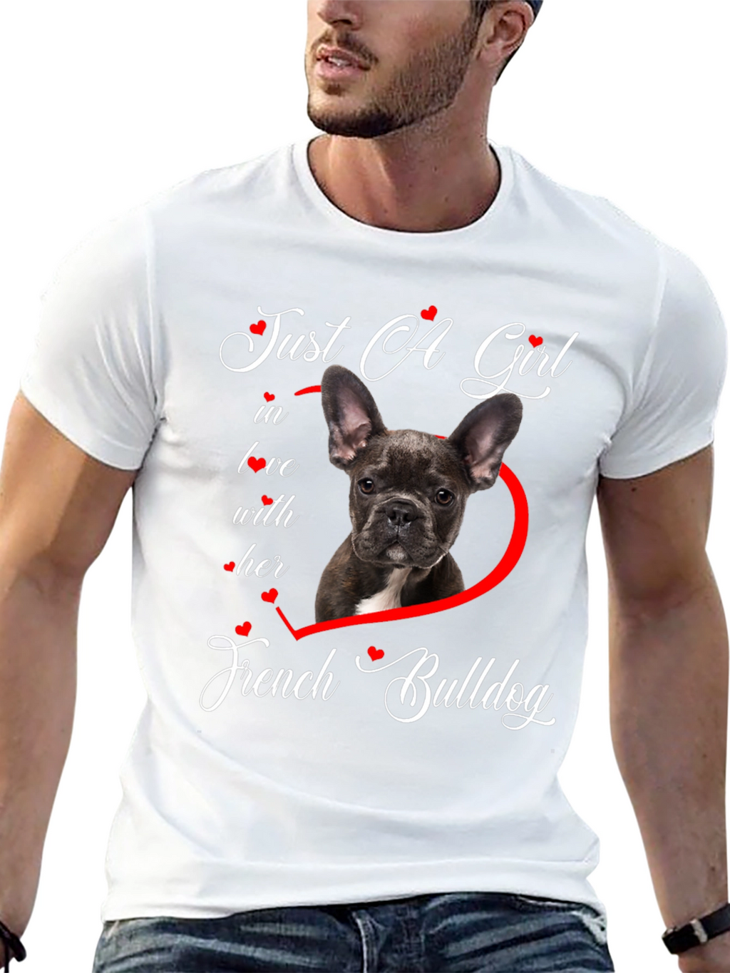 Just A Girl French Bulldog T-Shirt