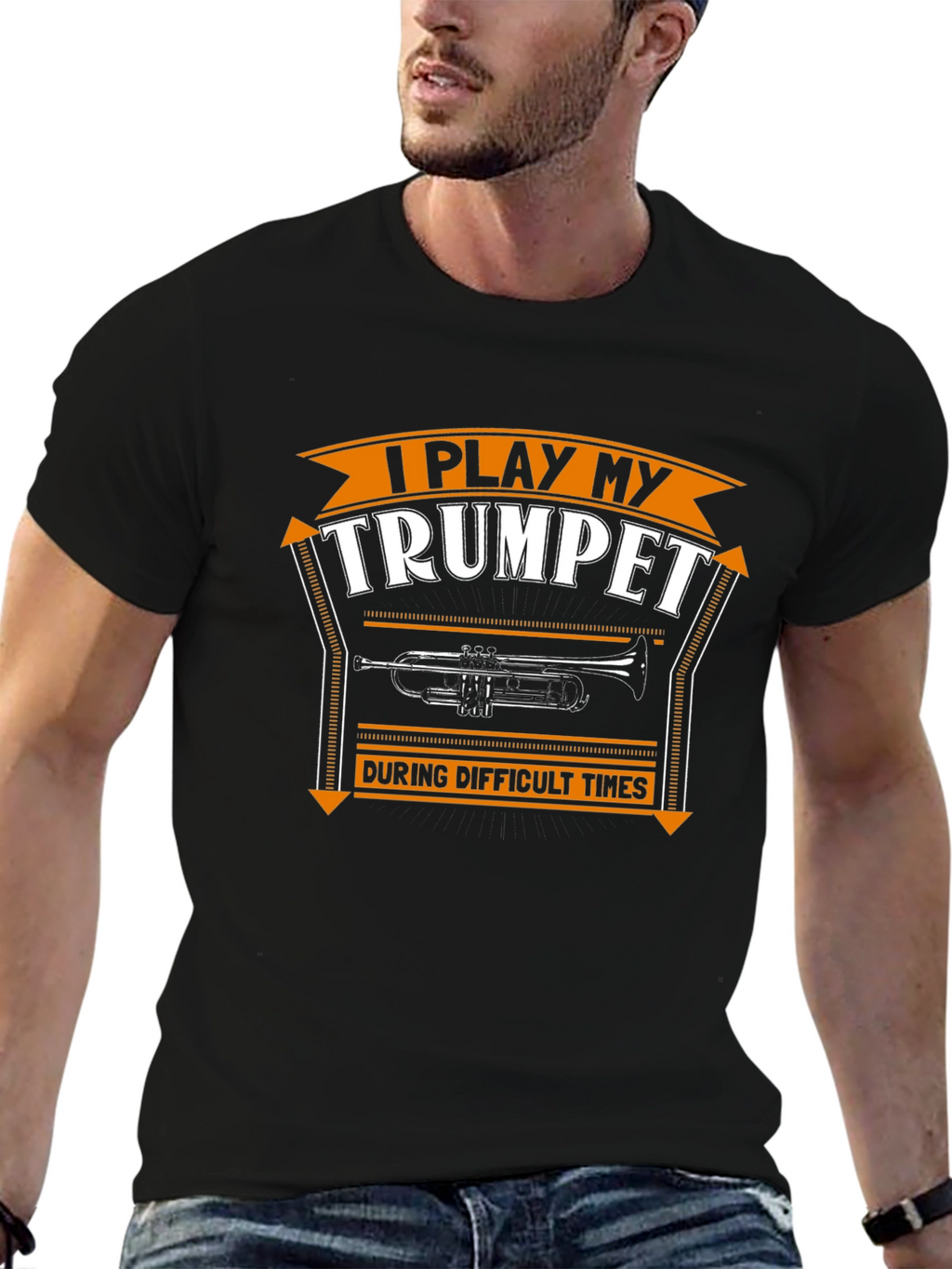 I Play My Trumpet Mens Graphic Tee