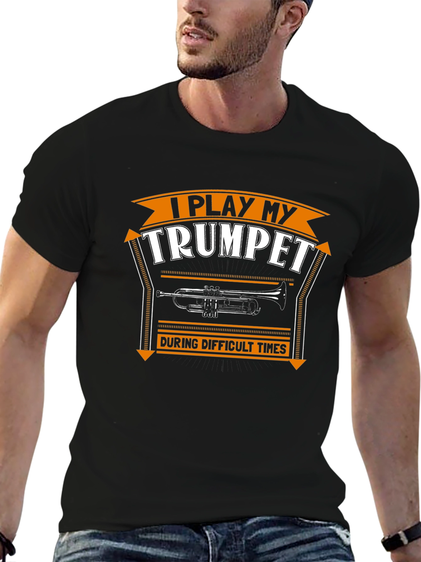 I Play My Trumpet Mens Graphic Tee