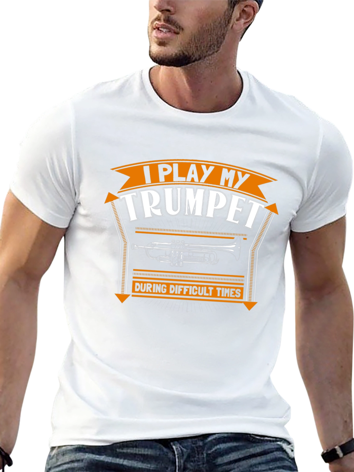 I Play My Trumpet Mens Graphic Tee