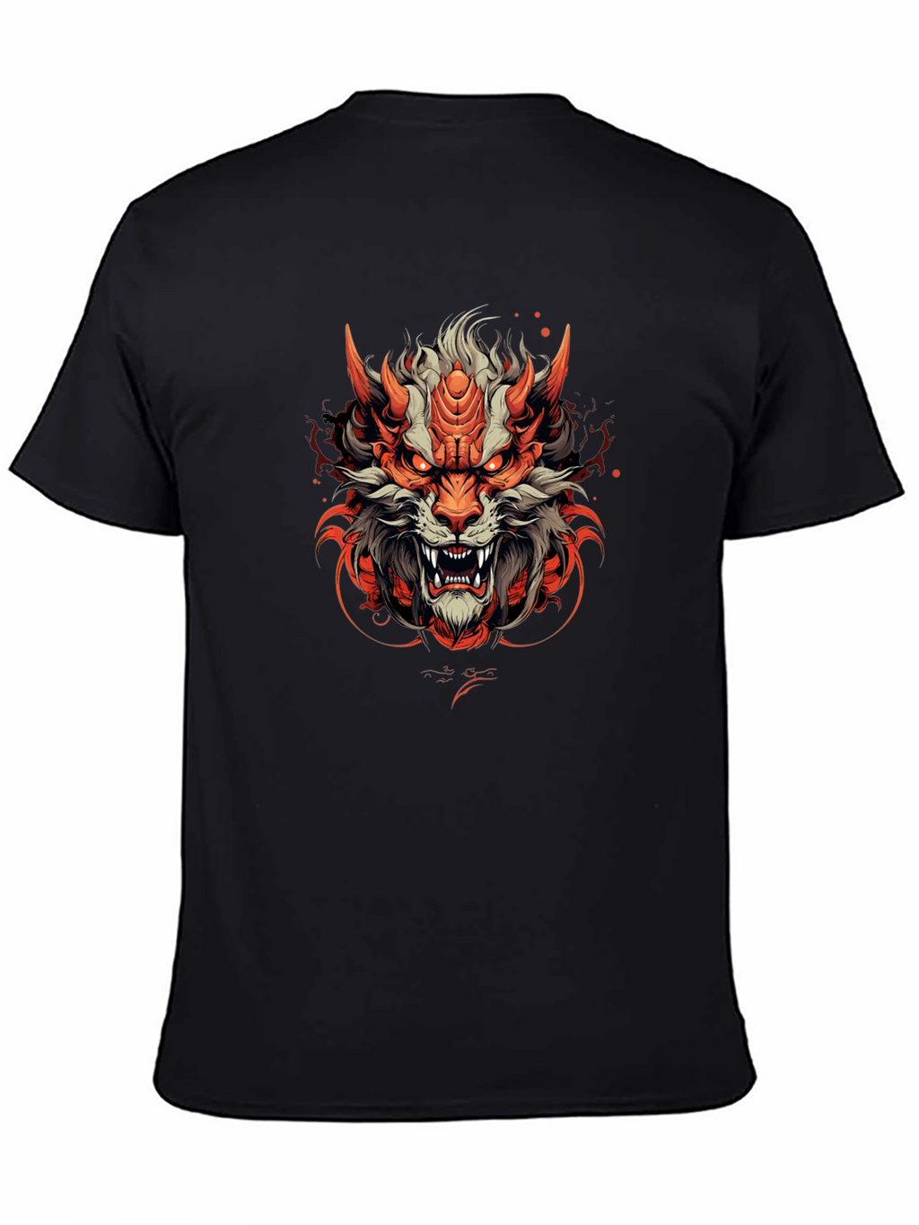 Fiery Beast Graphic Tee - Unique Design