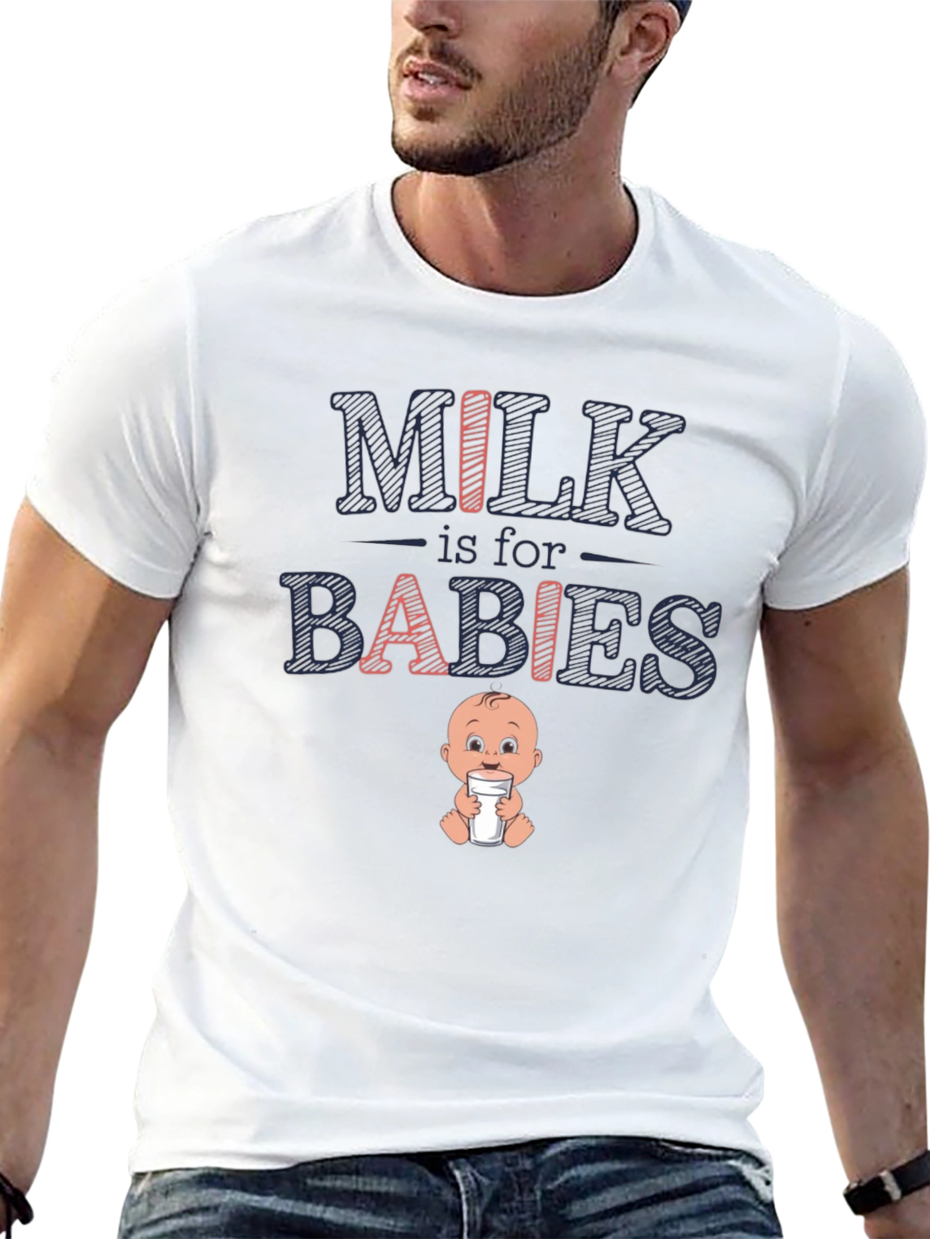 Milk is for Babies Graphic T-Shirt
