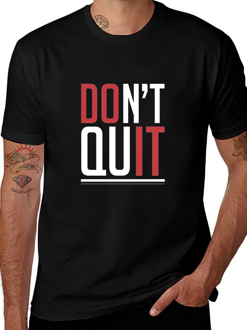Motivational Graphic Tee - Dont Quit T-Shirt