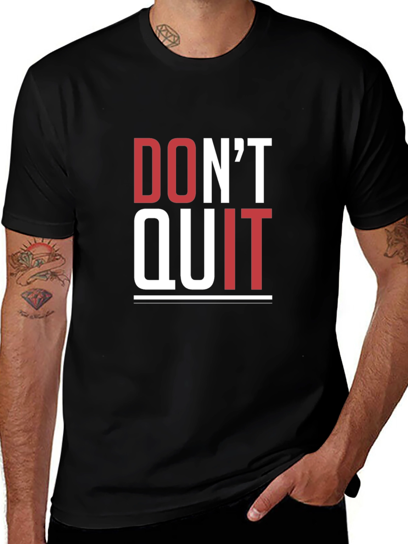 Motivational Graphic Tee - Dont Quit T-Shirt