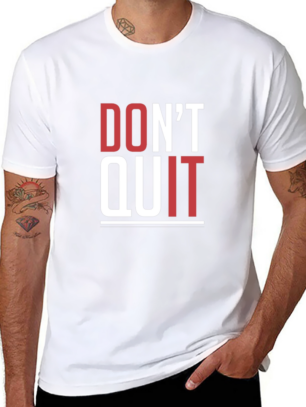 Motivational Graphic Tee - Dont Quit T-Shirt